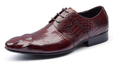 GRIMENTIN Brand crocodile style mens formal shoes
