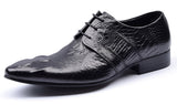 GRIMENTIN Brand crocodile style mens formal shoes
