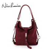 Nico Louise Women Real Split Suede Leather Shoulder Bag
