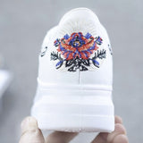 WAWFROK Women Casual Shoes Summer 2018 Embroidered