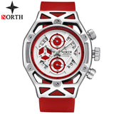 NORTH Mens Watches Top Brand Luxury Chronograph