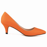 Women classic 6cm thin heels pointed toe party