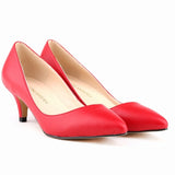 Women classic 6cm thin heels pointed toe party