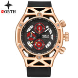 NORTH Mens Watches Top Brand Luxury Chronograph