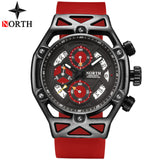 NORTH Mens Watches Top Brand Luxury Chronograph