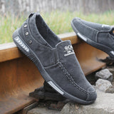 Fashion Denim Men Canvas Shoes Slip On Casual