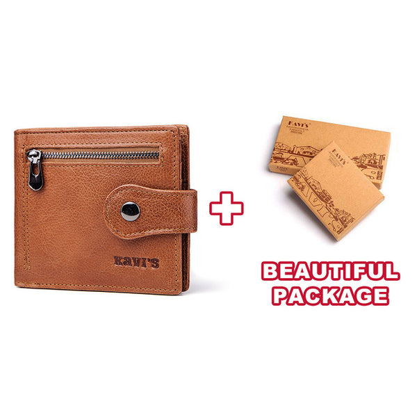KAVIS Rfid Wallet Men Coin Purse Male Clutch
