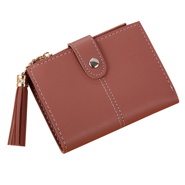 Naivety Women Simple Short Vintage PU Leather